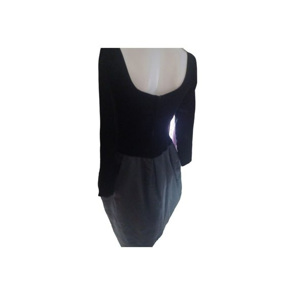 Vintage Holt Renfrew‎ Silk And Velvet Evening Dress S - Picture 2 of 3